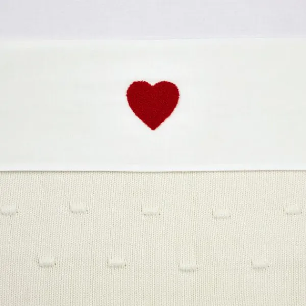 Meyco Baby Wieglaken Sweet Heart Red 75 x 100 cm> Wieglakens