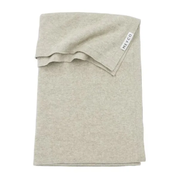 Meyco Boxkleed Knit Basic Sand Melange 77x97cm> Accessoires Boxen|Boxkleden