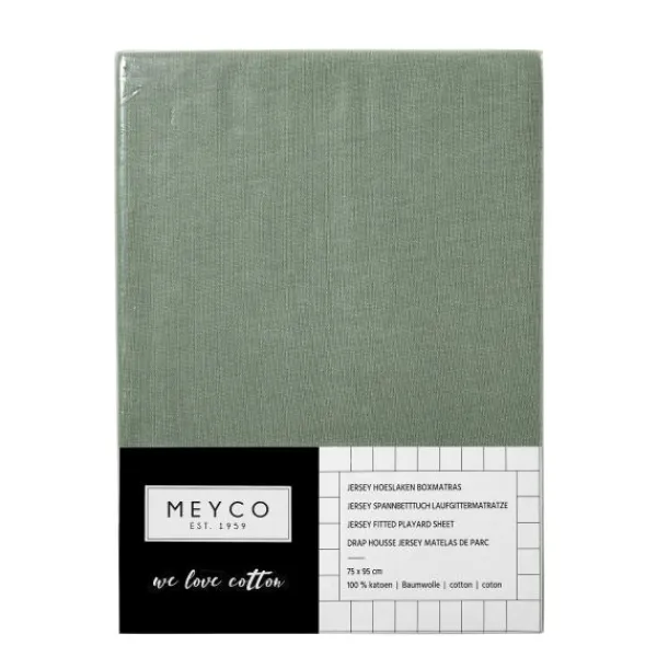 Meyco Hoeslaken Boxmatras Forest Green 75 x 95 cm> Accessoires Boxen