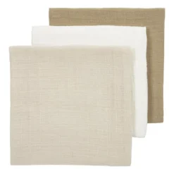 Meyco Hydrofiele Washandjes - 3 stuks - 20x17cm - Natural / Jeans Blue / Indigo><noscript><img width=