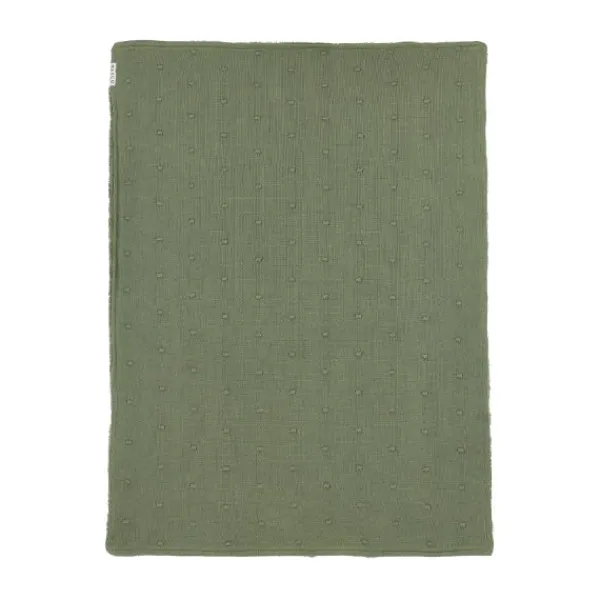 Meyco Ledikantdeken Mini Knots Sand Teddy 100x150cm> Ledikantdekens