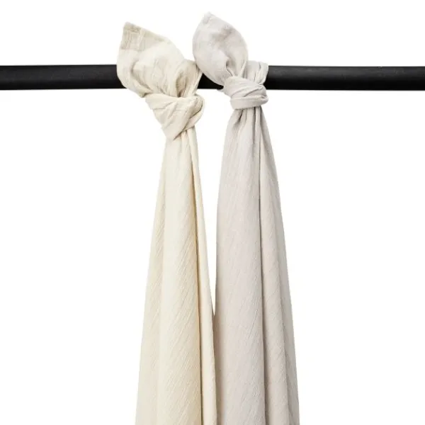Meyco Ledikantlaken Hydrofiel Pre-Washed Uni Offwhite 100 x 150 cm> Ledikantlakens