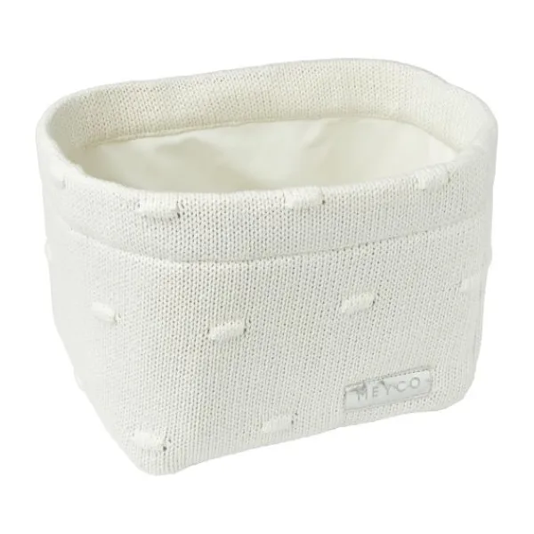 Meyco Mandje Medium Knots Offwhite> Hoeslakens
