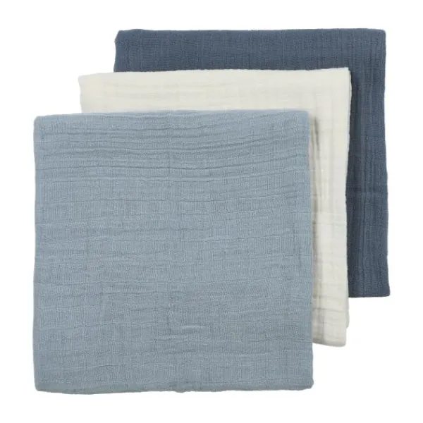Meyco Multidoek Hydrofiel Pre-Washed Uni Offwhite/Soft Sand/Taupe 70 x 70 cm 3-Pack> Monddoekjes / Spuugdoekjes