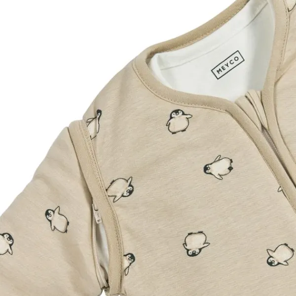 Meyco Slaapzak 4-Seizoenen - One Size - Jersey - Penguin Soft Sand> 4-Seizoenen Slaapzakken
