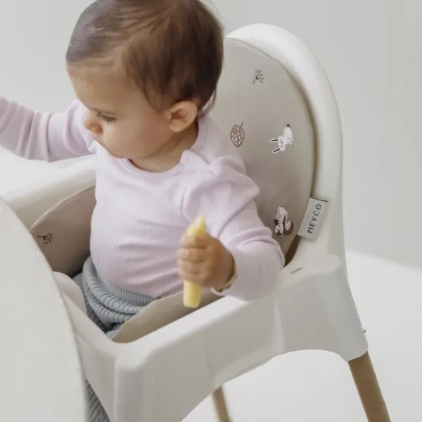 Meyco Stoelverkleiner - Forest Animals - Sand> Accessoires Kinderstoelen|Stoelverkleiners