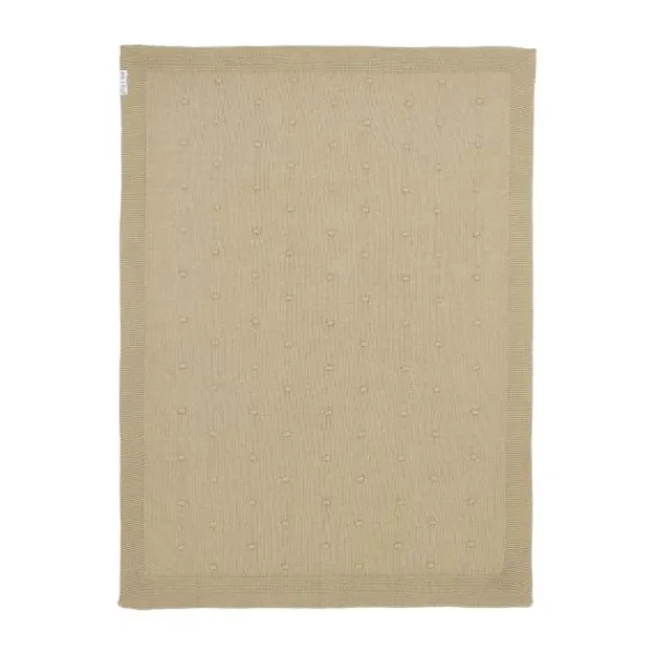 Meyco Wiegdeken Mini Knots Forest Green 75x100cm> Wiegdekens