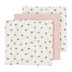 Meyco Wiegdeken Mini Knots Soft Pink Teddy 75x100cm><noscript><img width=