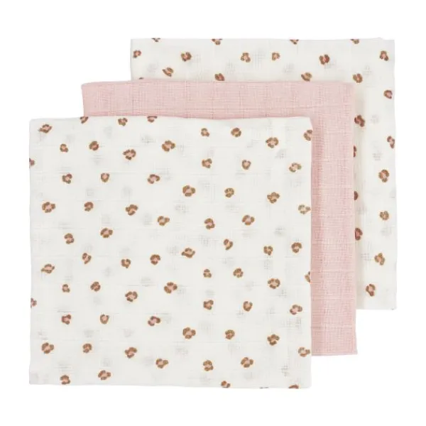 Meyco Wiegdeken Mini Knots Soft Pink Teddy 75x100cm> Wiegdekens