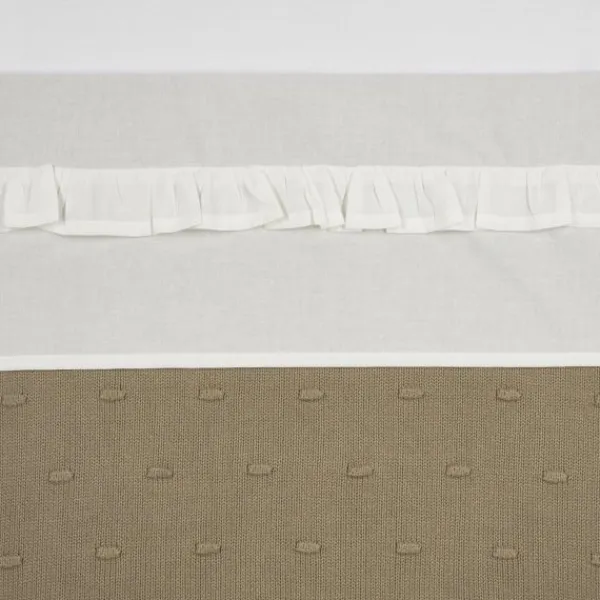 Meyco Wieglaken Bies Grijs 75 x 100 cm> Wieglakens
