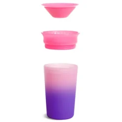 Munchkin Miracle 360 Trainer Changing Color Beker - 12mnd+ - 266ml - Yellow><noscript><img width=