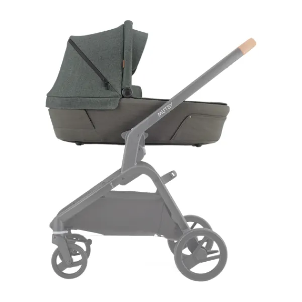 Mutsy Wandelwagen Flow Black Frame - Cognac Grip - Urban Green> Wandelwagens|Complete Kinderwagens
