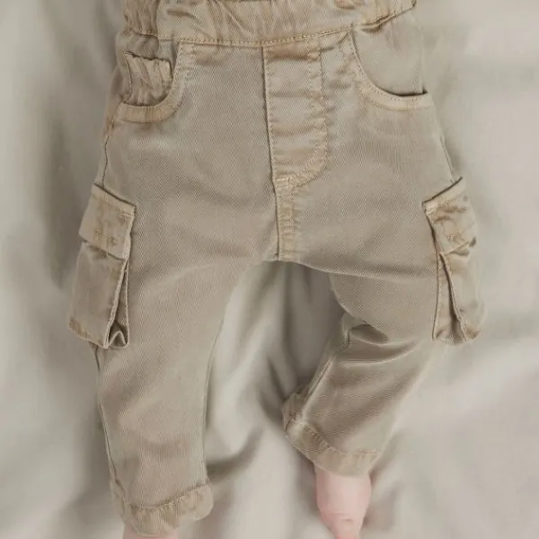 Name It Ben Cargo Broek - Maat 56 - Chinchilla> Broekjes