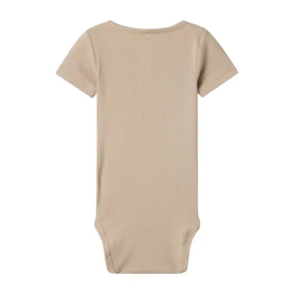 Name It Kab Button Korte Mouw Romper - Mt. 56 - Pure Cashmere> Rompertjes