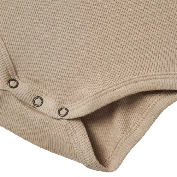Name It Kab Button Korte Mouw Romper - Mt. 56 - Pure Cashmere> Rompertjes