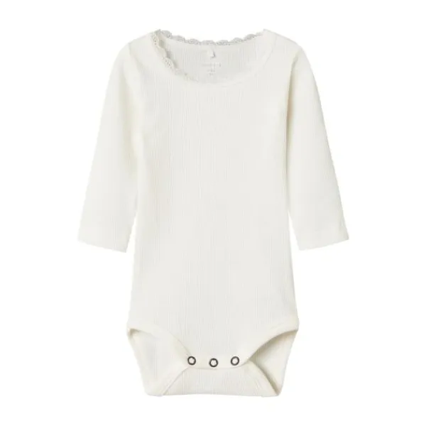 Name It Kab Lace Romper - Maat 62 - Lavender Gray> Rompertjes