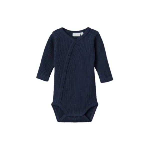Name It Romper Overslag Waffe Dark Sapphire 74> Rompertjes