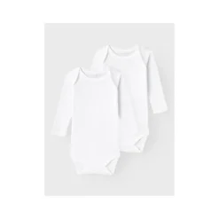 Name It Romper 2-Pack Bright White 50> Rompertjes