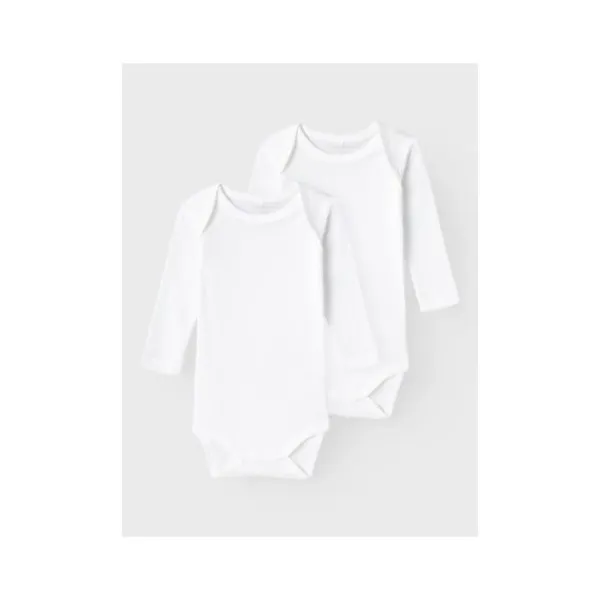 Name It Romper 2-Pack Bright White 50> Rompertjes