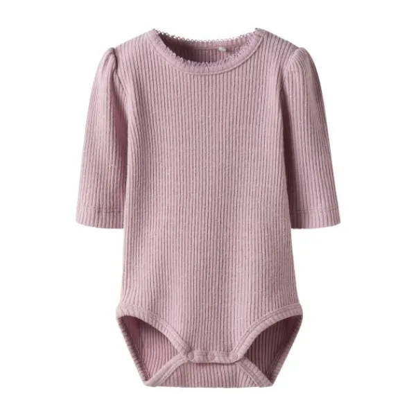 Name It Rosally Romper - Maat 68 - Cement> Rompertjes