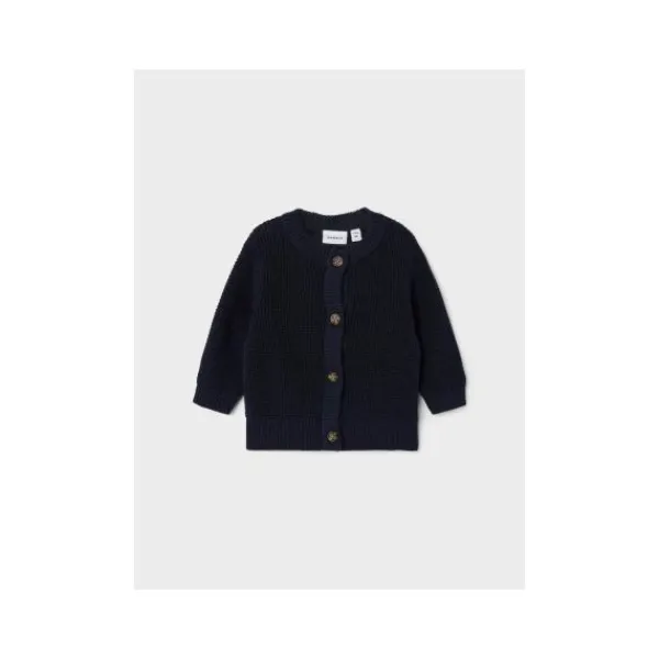 Name It Vest Knit Bubba Dark Sapphire 74> Vestjes