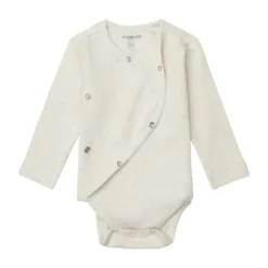 Noppies Romper Rib Nino Oatmeal 62> Rompertjes