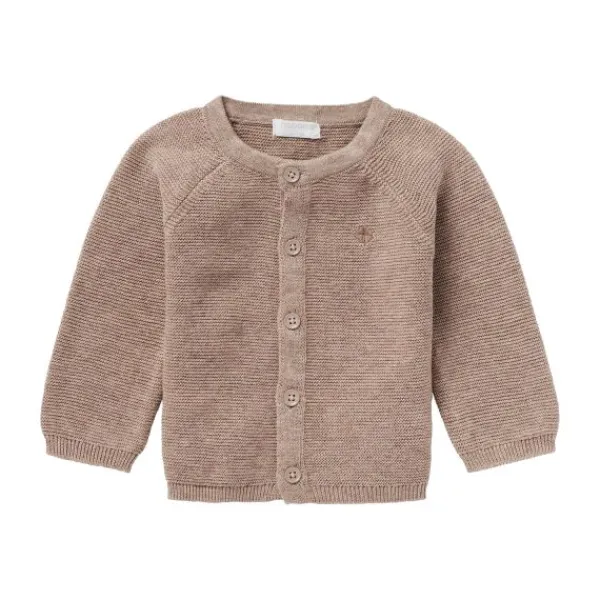 Noppies Vest Knit Naga Taupe Melange maat 62> Vestjes
