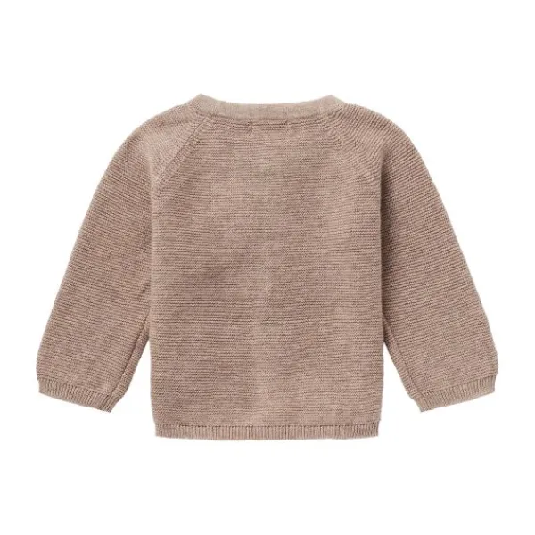 Noppies Vest Knit Naga Taupe Melange maat 62> Vestjes