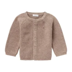Noppies Vest Knit Naga Taupe Melange maat 62><noscript><img width=