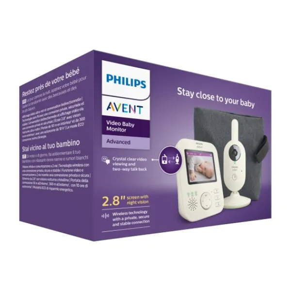 Philips SCD882/26 Video Baby Monitor Advanced With Travel Bag - Pastel Green> Pmr Babyfoons|Beeld Babyfoons
