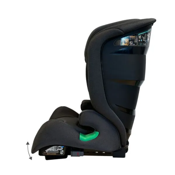 Puck Autostoel Enzo Groep 2/3 Donker Grijs Met Mesh> Autostoel Groep 2/3 (15-36Kg)|Autostoel Groep 1/2/3 (9-36Kg)