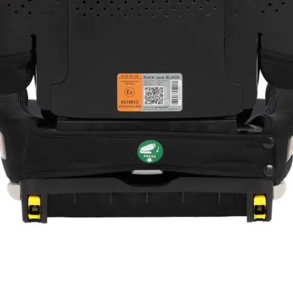 Puck Autostoel JACK-black Isofix Groep 2/3 (100-150 cm) Opvouwbaar + Slaapstand> I-Size Autostoelen|Autostoel Groep 2/3 (15-36Kg)