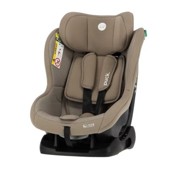 Puck autostoel Uno taupe (40-105cm) Gordelbevestiging> I-Size Autostoelen