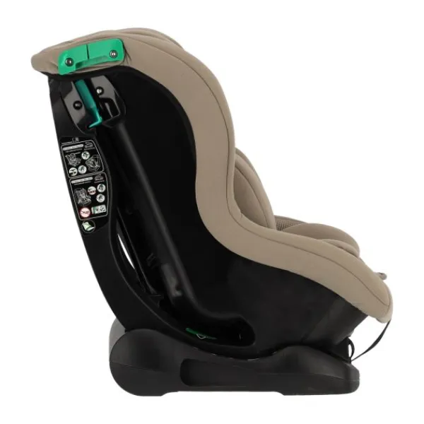 Puck autostoel Uno taupe (40-105cm) Gordelbevestiging> I-Size Autostoelen