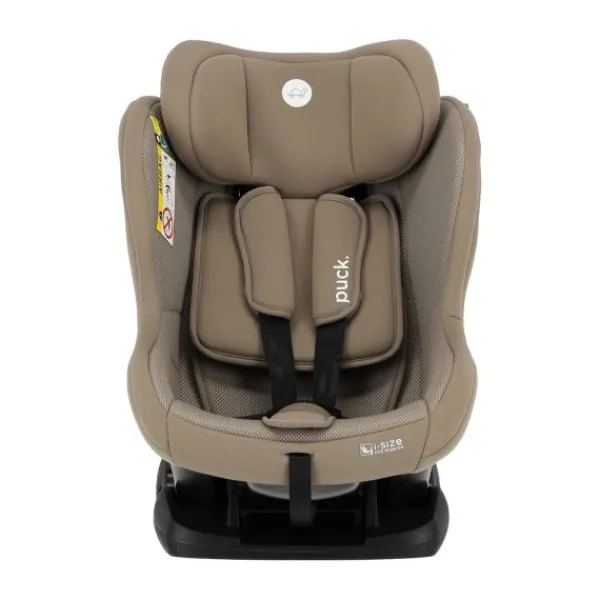 Puck autostoel Uno taupe (40-105cm) Gordelbevestiging> I-Size Autostoelen