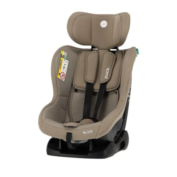 Puck autostoel Uno taupe (40-105cm) Gordelbevestiging> I-Size Autostoelen