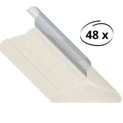 Puck kledinghanger metaal clay set (48 stuks)><noscript><img width=
