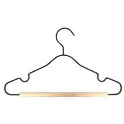 Puck Kledinghanger Metaal - Set van 6 - Zwart><noscript><img width=