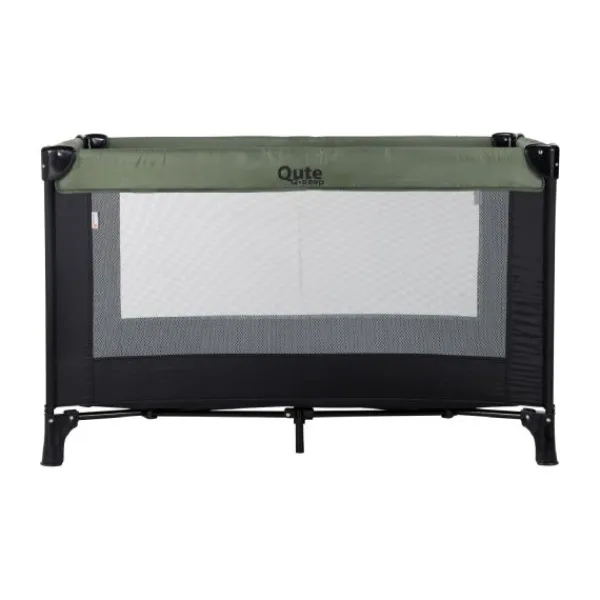 Qute Campingbed Q-sleep Antra / Zwart> Inklapbare Reis Boxen|Inklapbare Reis Boxen