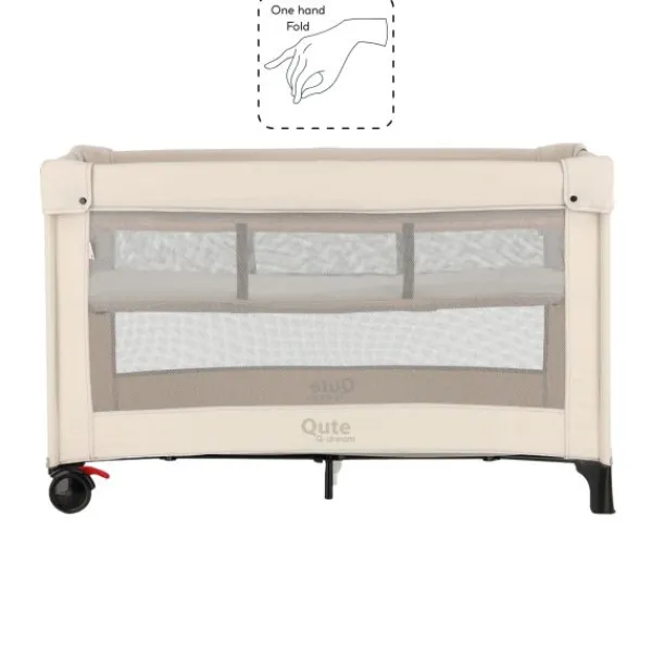 Qute Q-dream Campingbed easyfold ivory> Inklapbare Reis Boxen|Inklapbare Reis Boxen