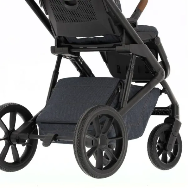 Qute Q-Rider Plus Kinderwagen - Denim Blue | Kidsriver Curve Autostoel - Black> Uitbreidbare Kinderwagens|Wandelwagens