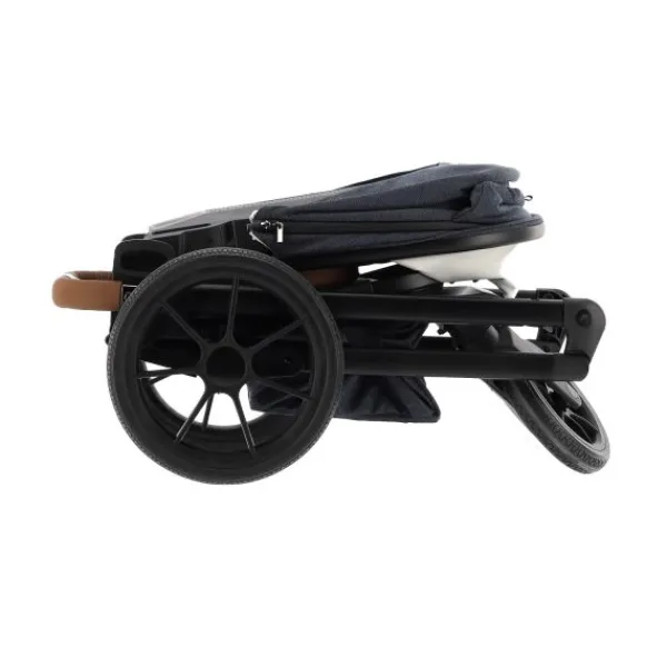 Qute Q-Rider Plus Kinderwagen - Denim Blue | Kidsriver Curve Autostoel - Black> Uitbreidbare Kinderwagens|Wandelwagens
