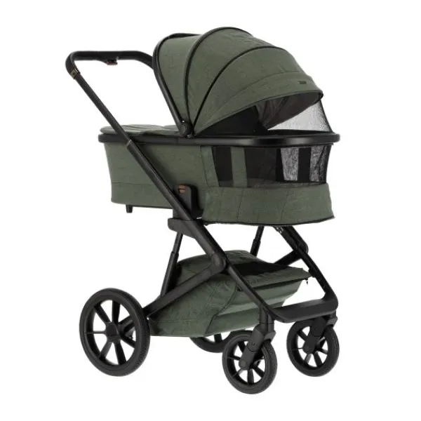 Qute Q-Rider Plus Kinderwagen - Denim Blue | Kidsriver Curve Autostoel - Black> Uitbreidbare Kinderwagens|Wandelwagens