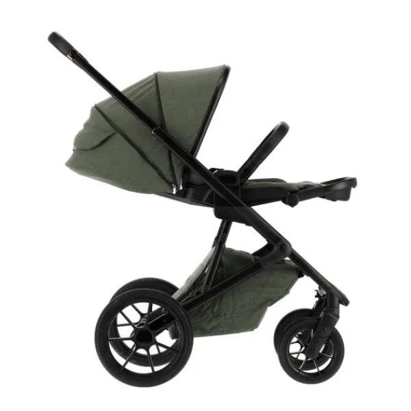 Qute Q-Rider Plus Kinderwagen - Denim Blue | Kidsriver Curve Autostoel - Black> Uitbreidbare Kinderwagens|Wandelwagens