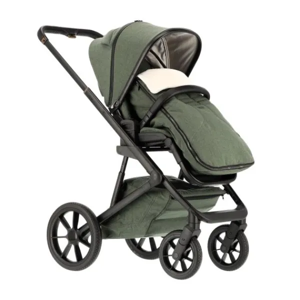 Qute Q-Rider Plus Kinderwagen - Denim Blue | Kidsriver Curve Autostoel - Black> Uitbreidbare Kinderwagens|Wandelwagens