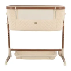 Qute Q-wiggle electric Co-Sleeper cream - white wash><noscript><img width=