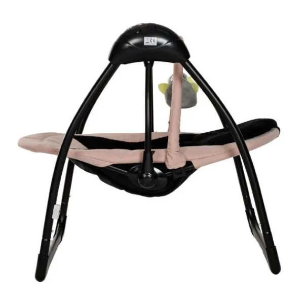 Qute Schommelstoel Q-Swing Softgrey Uil / Zwart Frame> Swings