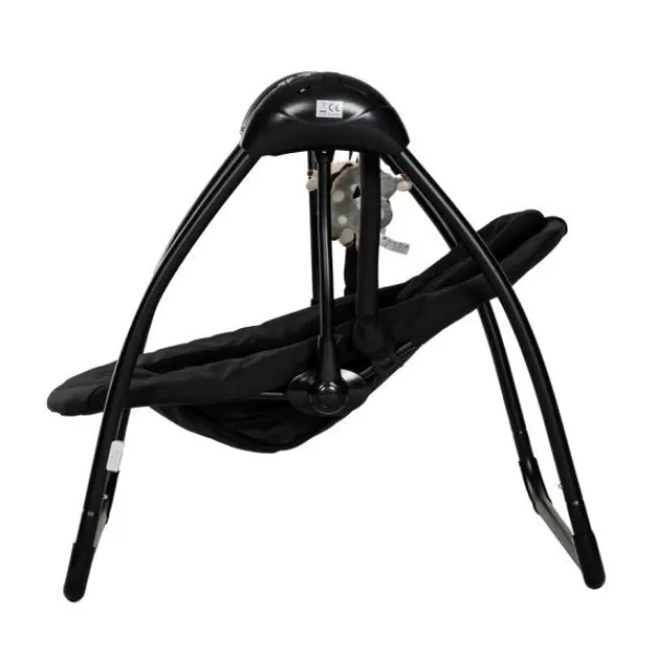Qute Schommelstoel Q-Swing Softgrey Uil / Zwart Frame> Swings