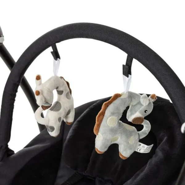 Qute Schommelstoel Q-Swing Softgrey Uil / Zwart Frame> Swings