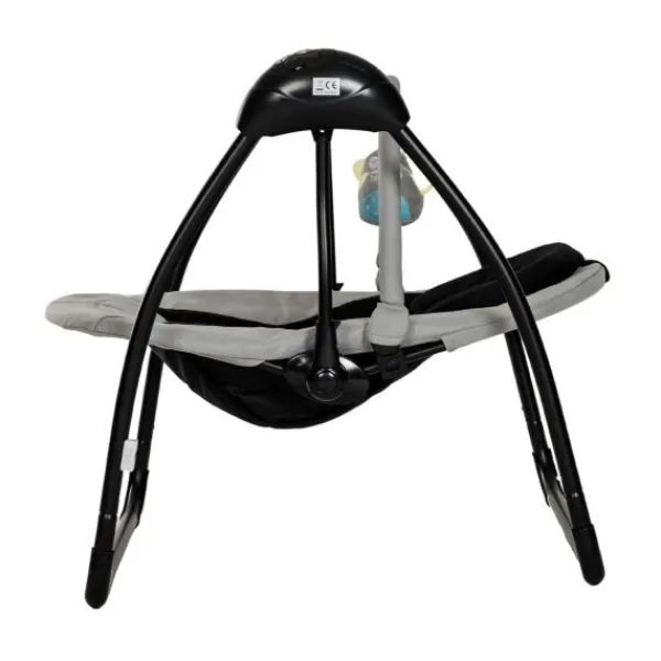 Qute Schommelstoel Q-Swing Softgrey Uil / Zwart Frame> Swings